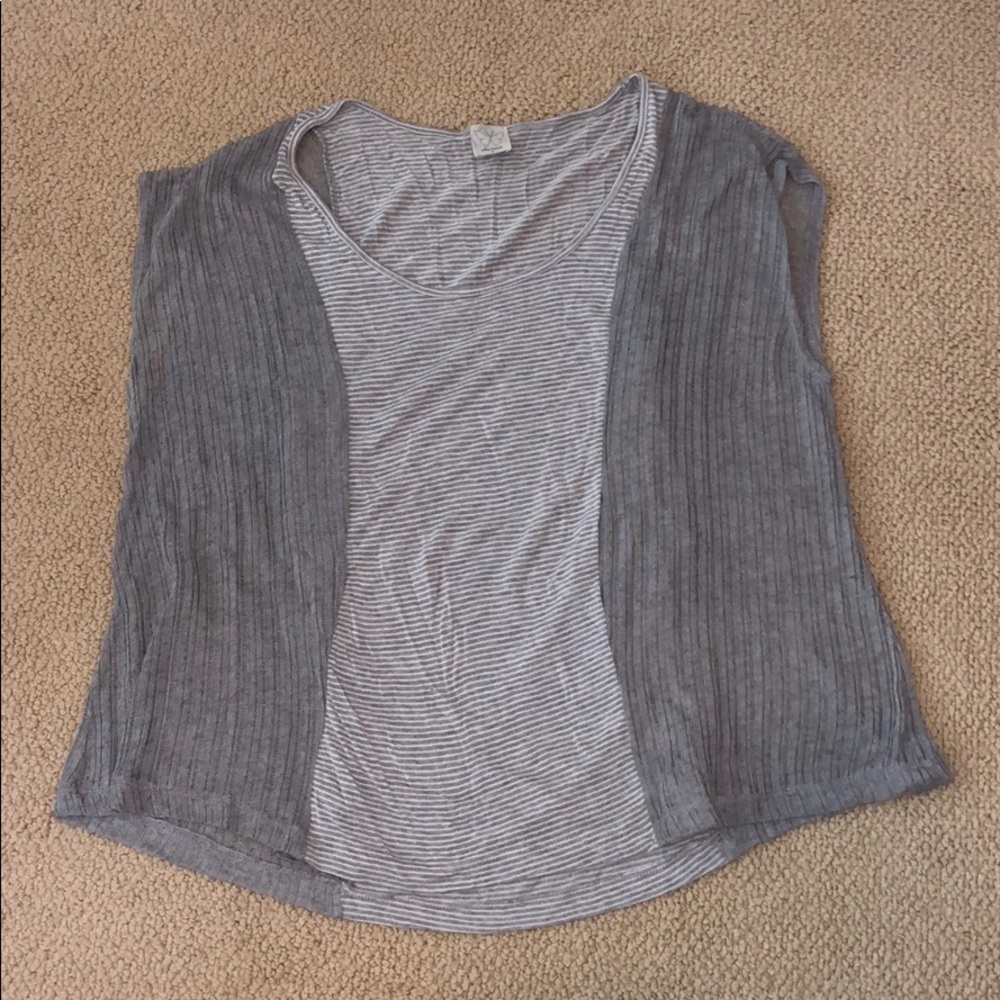 Ella Moss Grey Knit Tee